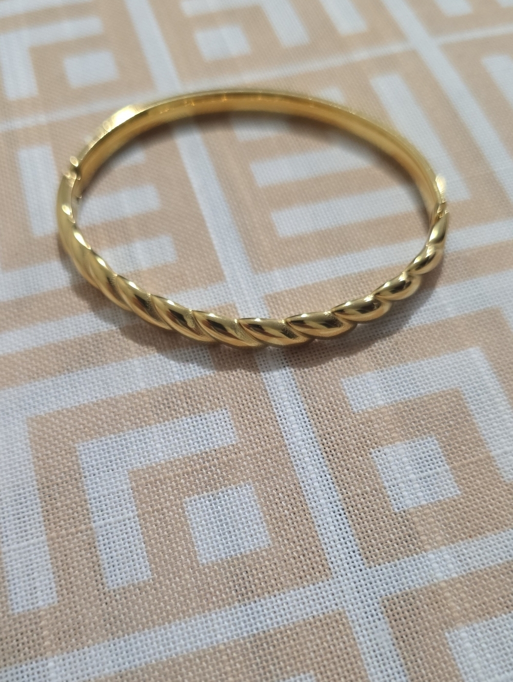 Classic Twisted Gold Bracelet - Women's Jewelry